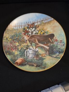 George - Harvest In The Medow By Glenna Kurz Decorative Plate